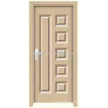 Interior de PVC madera puerta JKD-M685 puerta del MDF con PVC de fabricación China